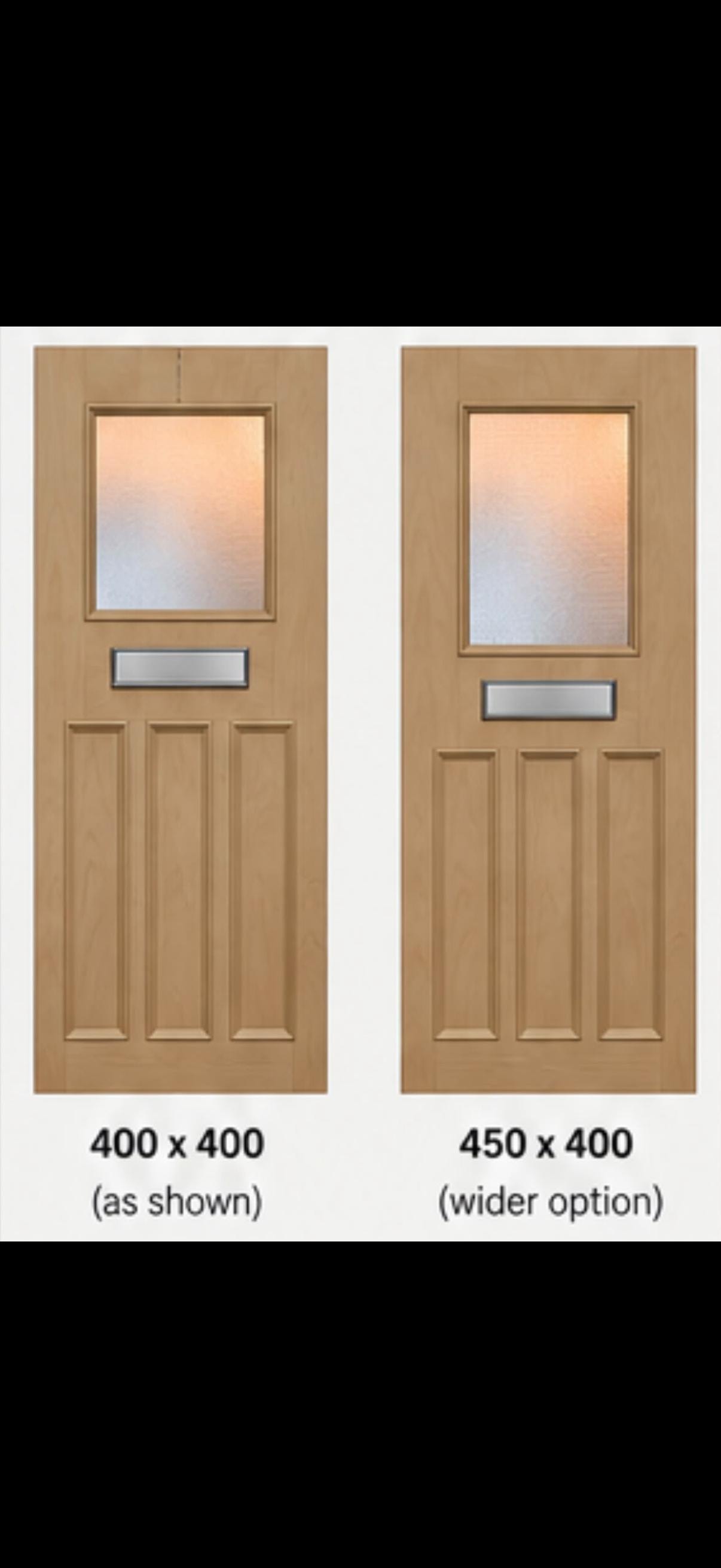 Fire door design — doors with frosted glass panels